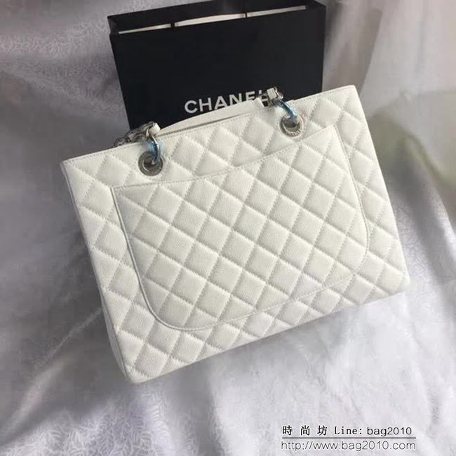 香奈兒CHANEL 50995 經典系列 魚子醬牛皮方形風格雙鏈條包 DSC1952